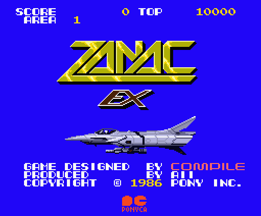 ZANAC-EX (ざなっくいーえっくす) Turbo-R title screen glitch fix